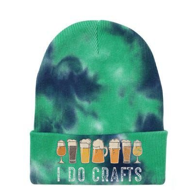 Craft Beer Vintage I Do Crafts Home Brew Art Tie Dye 12in Knit Beanie