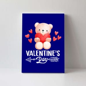 Cute Bear Valentine's Day Funny Gift Canvas