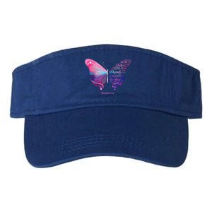 Christian Bible Verse Proverbs 31:25 Butterfly Gift Valucap Bio-Washed Visor