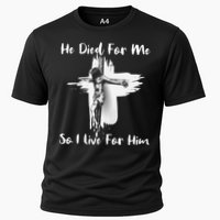 Christian Bible Verse Jesus Died For Me Cooling Performance Crew T-Shirt