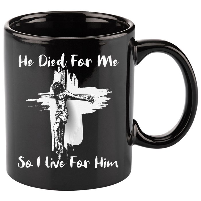 Christian Bible Verse Jesus Died For Me 11oz C Handle Ceramic Mug