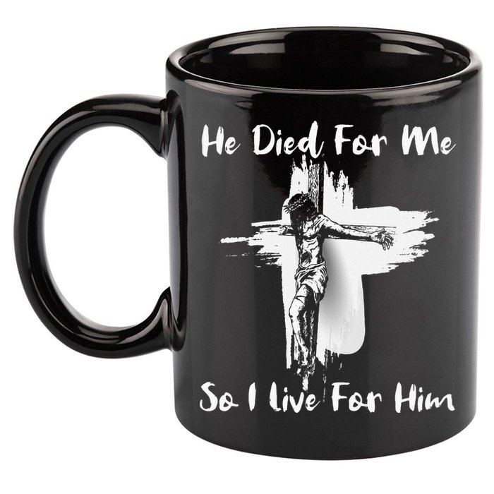 Christian Bible Verse Jesus Died For Me 11oz C Handle Ceramic Mug