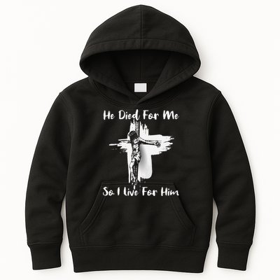 Christian Bible Verse Jesus Died For Me Kids Hoodie