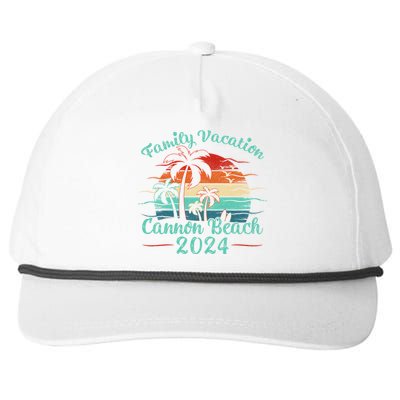 Cannon Beach Vacation 2024 Family Matching Group Gift Snapback Five-Panel Rope Hat