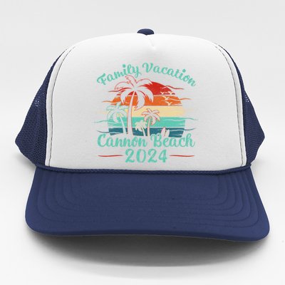 Cannon Beach Vacation 2024 Family Matching Group Gift Trucker Hat