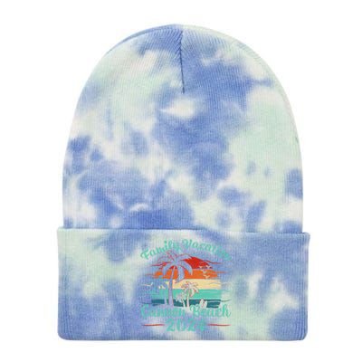 Cannon Beach Vacation 2024 Family Matching Group Gift Tie Dye 12in Knit Beanie