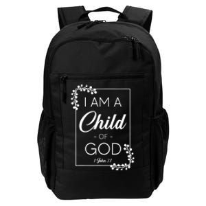 Christian Bible Verse I Am A Child Of God 1 John 3:1 Daily Commute Backpack