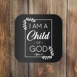 Christian Bible Verse I Am A Child Of God 1 John 3:1 Coaster