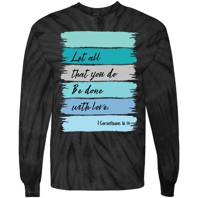 Christian Bible Verse Tie-Dye Long Sleeve Shirt