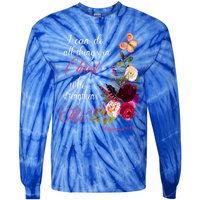 Christian Bible Verse Floral Butterfly Philippians 4:13 Cute Gift Tie-Dye Long Sleeve Shirt