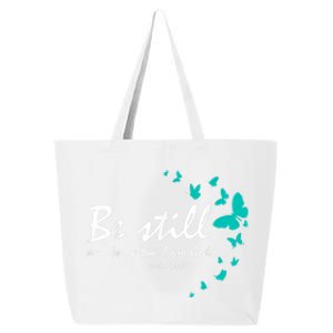 Christian Bible Verse Gifts Religious Butterfly Be Still God 25L Jumbo Tote