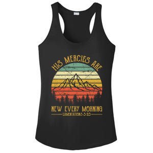 Christian Bible Verse His Mercies Are New Every Morning  Ladies PosiCharge Competitor Racerback Tank