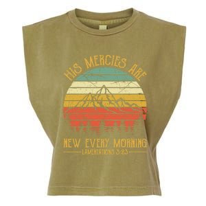 Christian Bible Verse His Mercies Are New Every Morning  Garment-Dyed Women's Muscle Tee