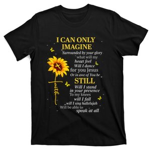 Christian Bible Verse Sunflower Scripture Religious Gift Her T-Shirt