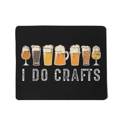 Craft Beer Vintage for Home Brew and Art Lovers Mousepad