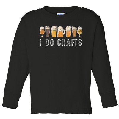 Craft Beer Vintage for Home Brew and Art Lovers Toddler Long Sleeve Shirt