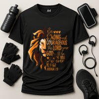 Christian Bible Verse Joshua 19 Lion Cooling Performance Crew T-Shirt