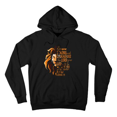 Christian Bible Verse Joshua 19 Lion Hoodie