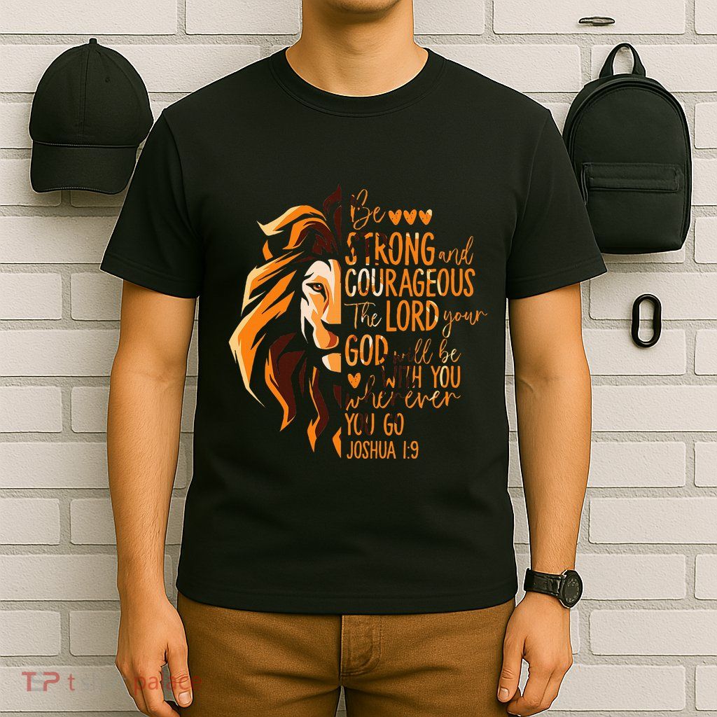 Christian Bible Verse Joshua 19 Lion T-Shirt