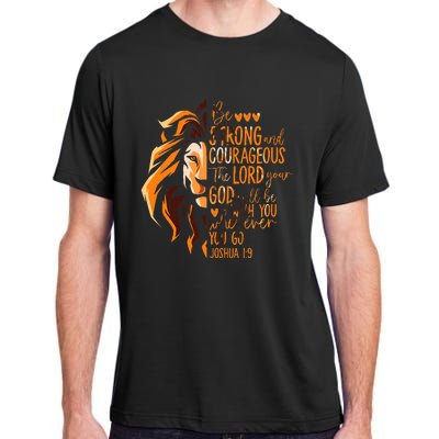 Christian Bible Verse Joshua 19 Lion Adult ChromaSoft Performance T-Shirt