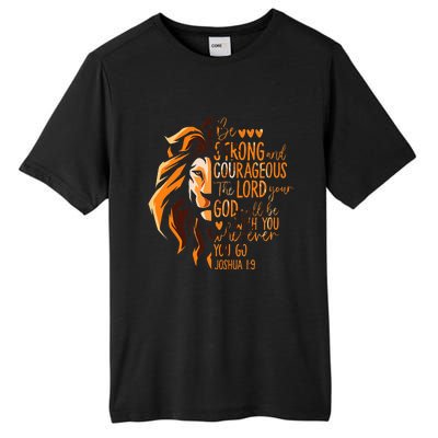 Christian Bible Verse Joshua 19 Lion Tall Fusion ChromaSoft Performance T-Shirt