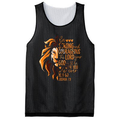 Christian Bible Verse Joshua 19 Lion Mesh Reversible Basketball Jersey Tank