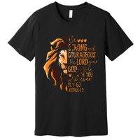 Christian Bible Verse Joshua 19 Lion Premium T-Shirt