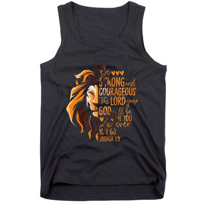 Christian Bible Verse Joshua 19 Lion Tank Top