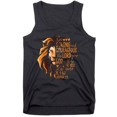 Christian Bible Verse Joshua 19 Lion Tank Top