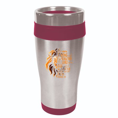 Christian Bible Verse Joshua 19 Lion 16oz Travel Tumbler