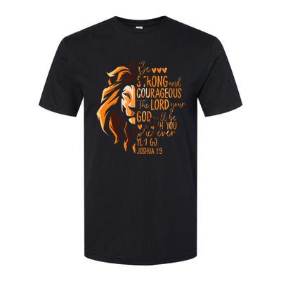 Christian Bible Verse Joshua 19 Lion Softstyle CVC T-Shirt