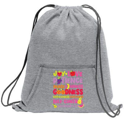 Christian Bible Verse Fruit Of The Spirit Galatians Sweatshirt Cinch Pack Bag