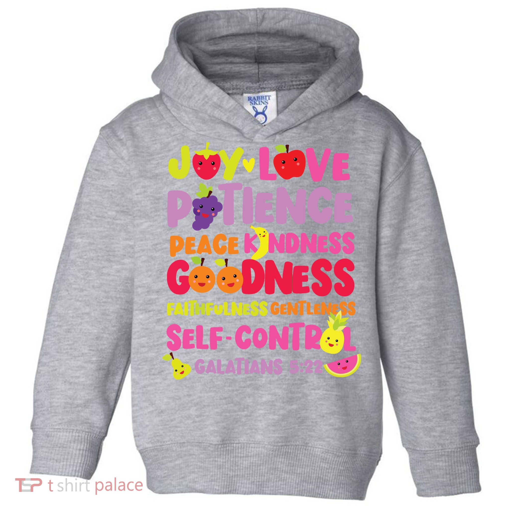 Christian Bible Verse Fruit Of The Spirit Galatians Toddler Hoodie