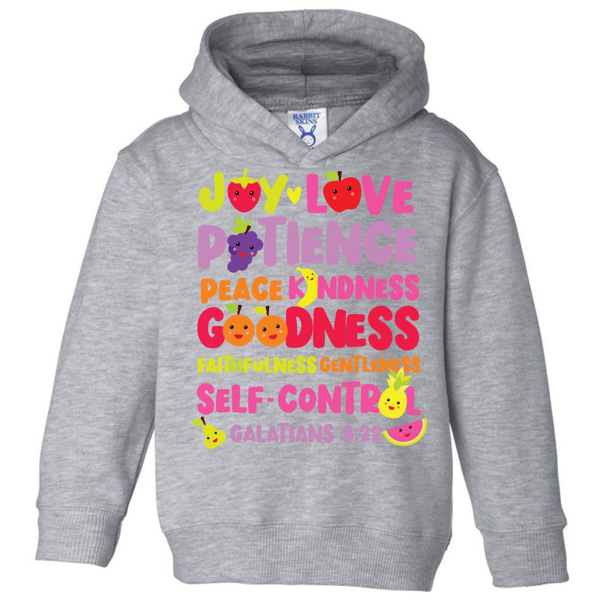 Christian Bible Verse Fruit Of The Spirit Galatians Toddler Hoodie