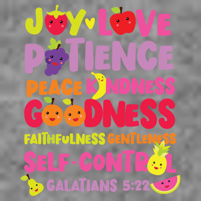 Christian Bible Verse Fruit Of The Spirit Galatians Toddler Hoodie