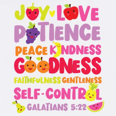 Christian Bible Verse Fruit Of The Spirit Galatians T-Shirt