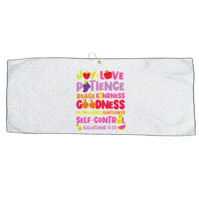 Christian Bible Verse Fruit Of The Spirit Galatians Large Microfiber Waffle Golf Towel
