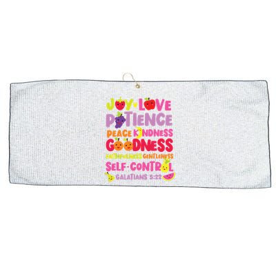 Christian Bible Verse Fruit Of The Spirit Galatians Large Microfiber Waffle Golf Towel