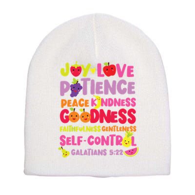 Christian Bible Verse Fruit Of The Spirit Galatians Short Acrylic Beanie