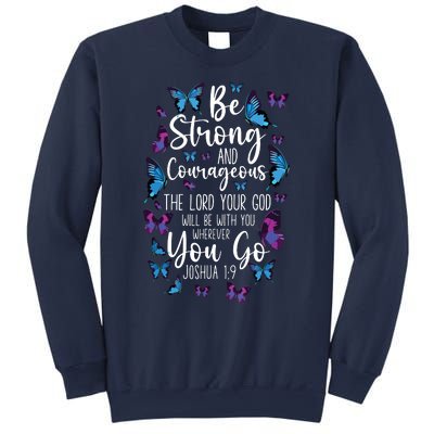 Christian Bible Verse Quote Butterfly Joshua 19 Sweatshirt