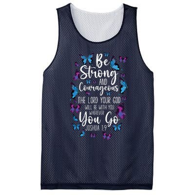 Christian Bible Verse Quote Butterfly Joshua 19 Mesh Reversible Basketball Jersey Tank