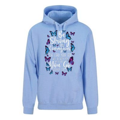 Christian Bible Verse Quote Butterfly Joshua 19 Unisex Surf Hoodie