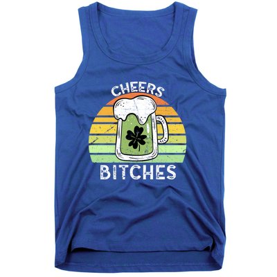 Cheers Bitches Vintage Saint Patricks Retro Beer Ing Cute Gift Tank Top