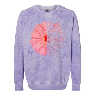 Christian Bible Verse Joshua 19 Flower Colorblast Crewneck Sweatshirt