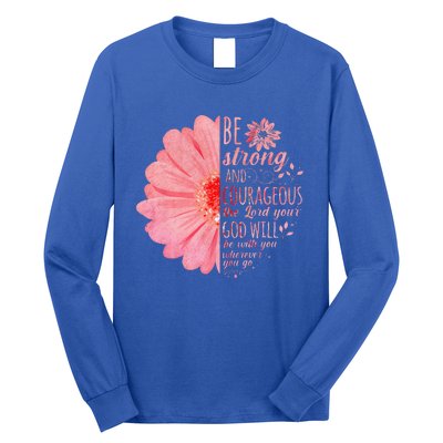 Christian Bible Verse Joshua 19 Flower Long Sleeve Shirt