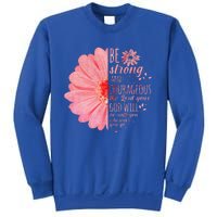 Christian Bible Verse Joshua 19 Flower Sweatshirt