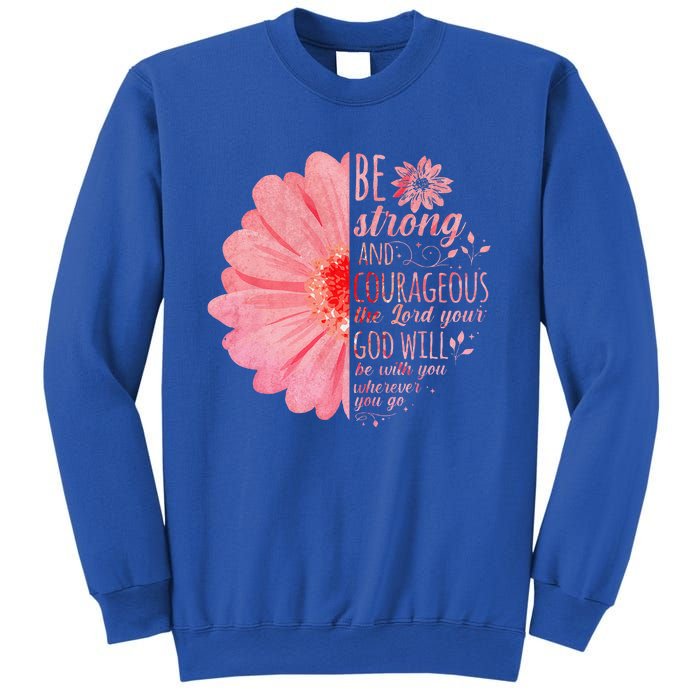 Christian Bible Verse Joshua 19 Flower Sweatshirt