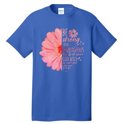 Christian Bible Verse Joshua 19 Flower Tall T-Shirt