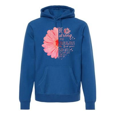 Christian Bible Verse Joshua 19 Flower Premium Hoodie