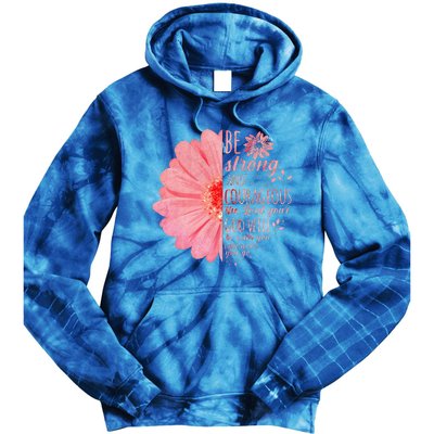 Christian Bible Verse Joshua 19 Flower Tie Dye Hoodie